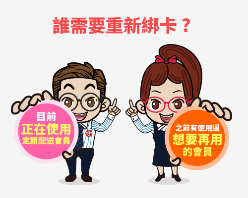 誰需要重新綁卡?